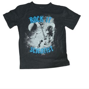 Place | Kids Black Rock It Scientist Tee | M